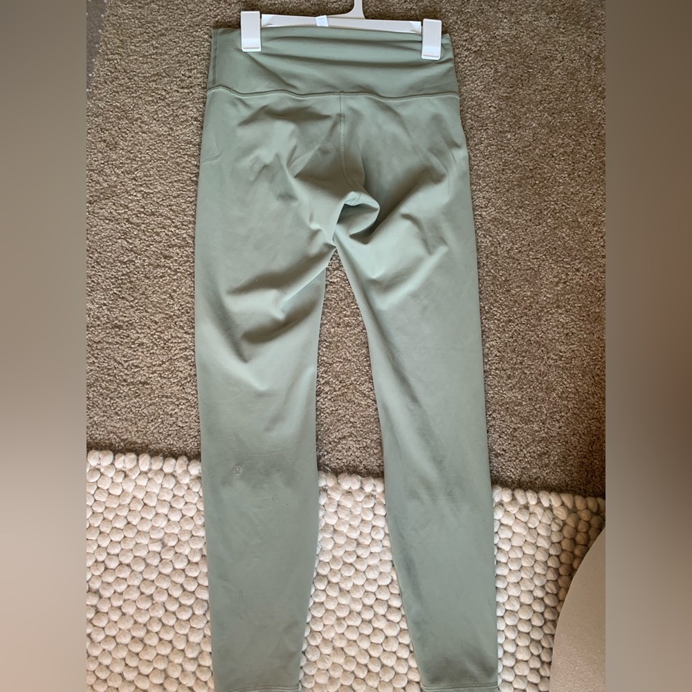 lululemon athletica sage green leggings size 10